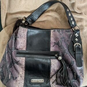 Black and Purple Women's Bag